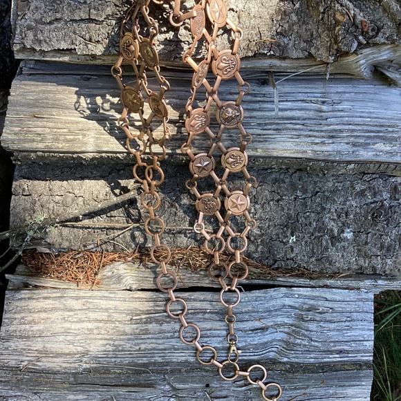 Beautiful Heavy Brass/Bronze Tone Link Design Belt
